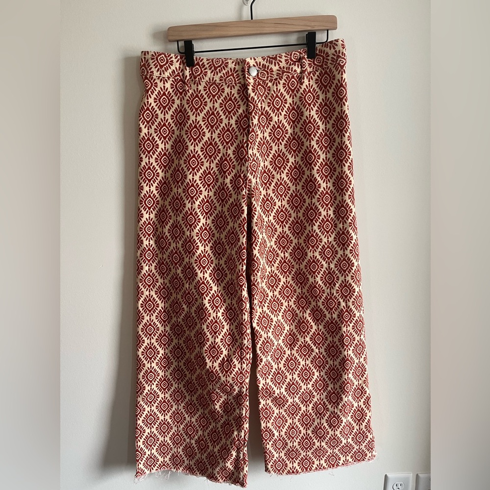 ZARA Wide Leg patterned pants